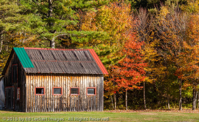 Multi-Colored Roof, Stark, New Hampshire