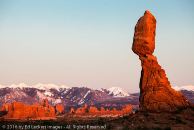 Balanced Rock and Turret Arch, Arches National Park, Utah