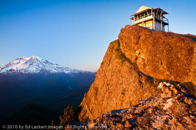 High Rock Lookout at Sunset, Gifford Pinchot National Forest, Washington
