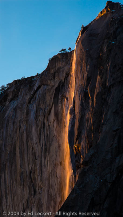 Horsetail Fall at Sunset, Yosemite National Park, California