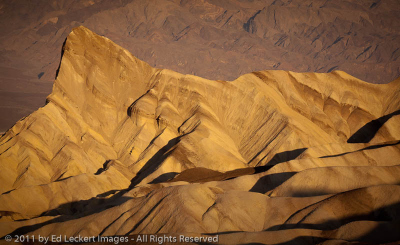 Manly Beacon from Zabriskie Point, Death Valley National Park, California