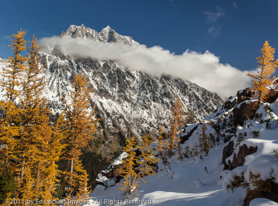 Mount Stuart in Clouds, Alpine Lakes Wilderness, Washington