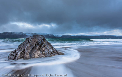 Rock on Beach, Westfjords, Iceland