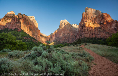 Sunrise at the Court, Zion National Park, Utah