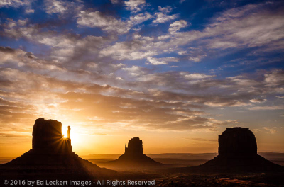 The Mittens at Sunrise, Monument Valley, Arizona