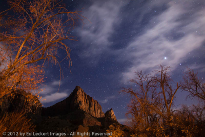 The Watchman by Moonlight, Zion National Park, Utah