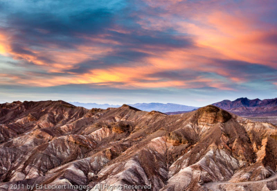 Zabriskie Point at Sunset, Death Valley National Park, California