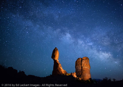 A Balanced Night, Balanced Rock, Arches National Park, Utah