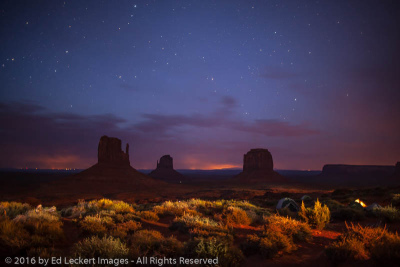 The Mittens from the Campground, Monument Valley, Arizona
