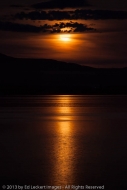 Full Moon on the Lake, Brewster, Washington