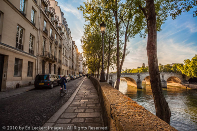 Morning on the Quai d'Anjou, Paris, France