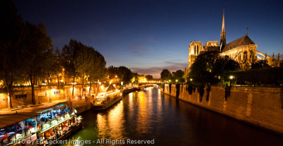 Notre Dame de Paris and the Seine River, Paris, France
