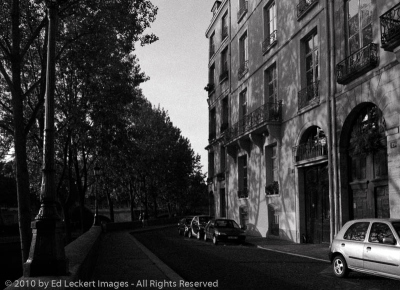 Summer Morning on the Quai d'Anjou, Paris, France