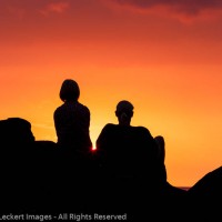 Couple Enjoying the Sunset, Ho’Okena Beach Park, Captain Cook, Hawaii