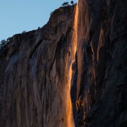 Horsetail Fall at Sunset, Yosemite National Park, California
